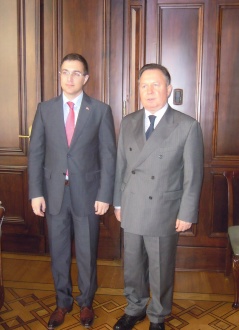 9 December 2013 The National Assembly Speaker Meets and the President of the International Foundation for the Unity of Orthodox Christian Nations from Moscow